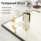 Large Full Length Mirror 78" x 35" - Shatterproof Huge Floor Full Body Mirror with Metal Frame, Freestanding, Wall