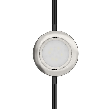 LED Replacement Puck Light, 4000K, Brushed Nickel