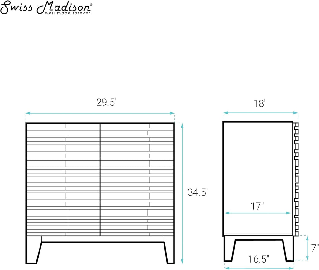 Cascade 30" Freestanding Bathroom Vanity Cabinet Without Top in Black Oak