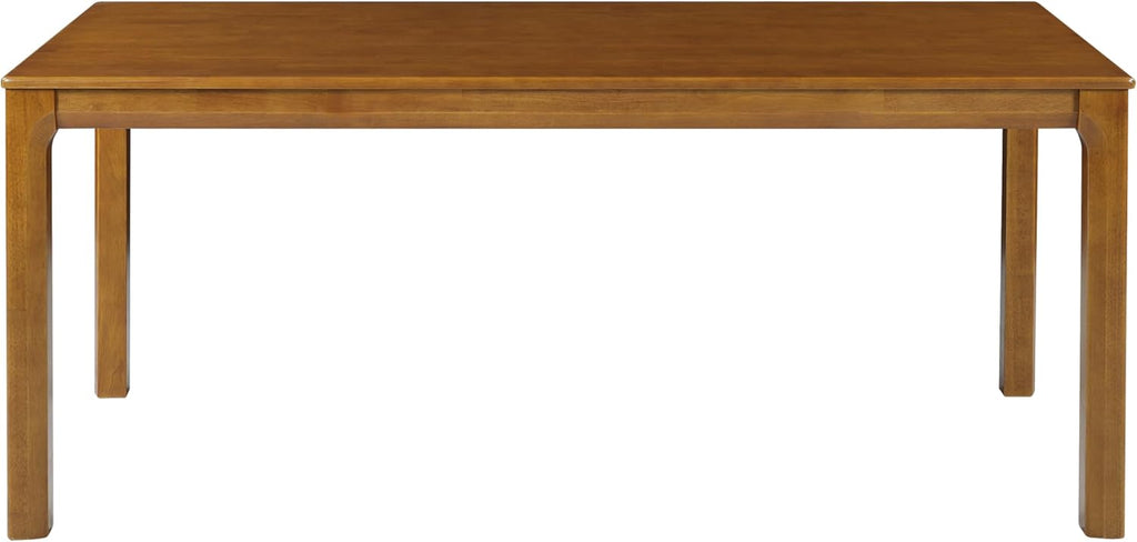 Ace 70.28'L Solid Wood Dining Table for 6-8 People, Rubber Wood Dining Room Table, Minimalist Modern Rectangular