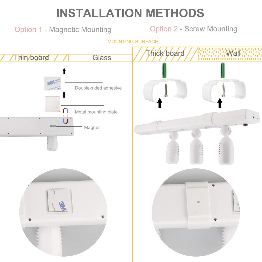 LED Track Light, Dimmable Accent Lighting with Rotatable Heads, Plug in Spotlight with Remote for Lighting up Kitchen