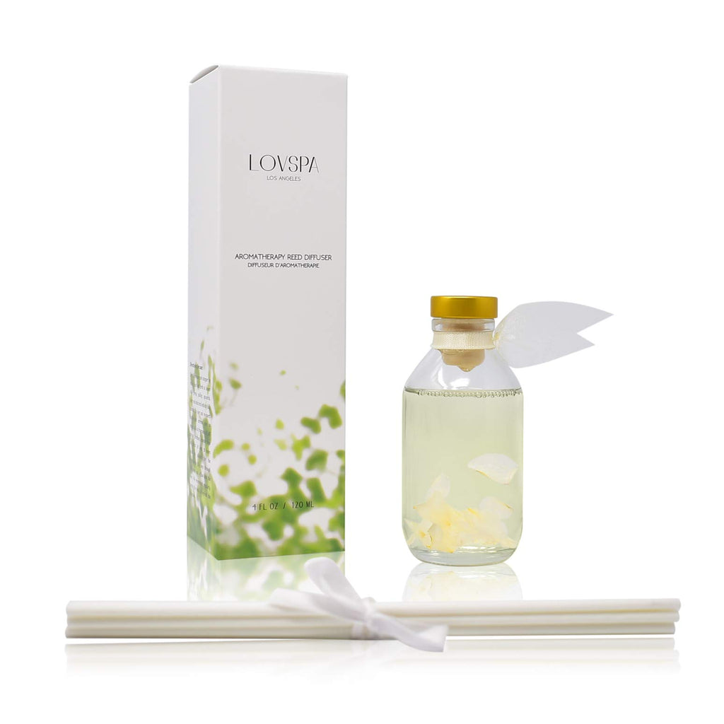 Reed Diffuser Set - Jasmine Vanilla Scented Diffuser with Sticks