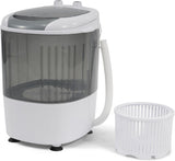 Mini Spin Dryer Portable Washing Machine, Compact Laundry for Home, Apartment, RV, Gray