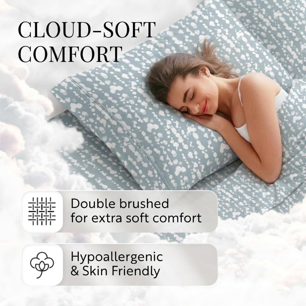 Market Cloud Burst 4-Piece Pattern Sheet Set