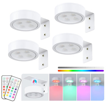 Picture Light Battery Operated with Remote,13 Color Dimmable and Timer Painting Light, Art Display Light