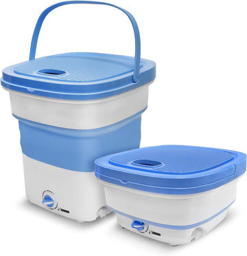 Portable Washing Machine Mini Washer Lightweight Collapsible Bucket