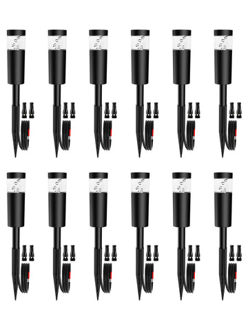 5W Low Voltage Landscape Pathway Lights with Connectors 12V Outdoor Landscape Lighting LED Bollard Path Lights Wired