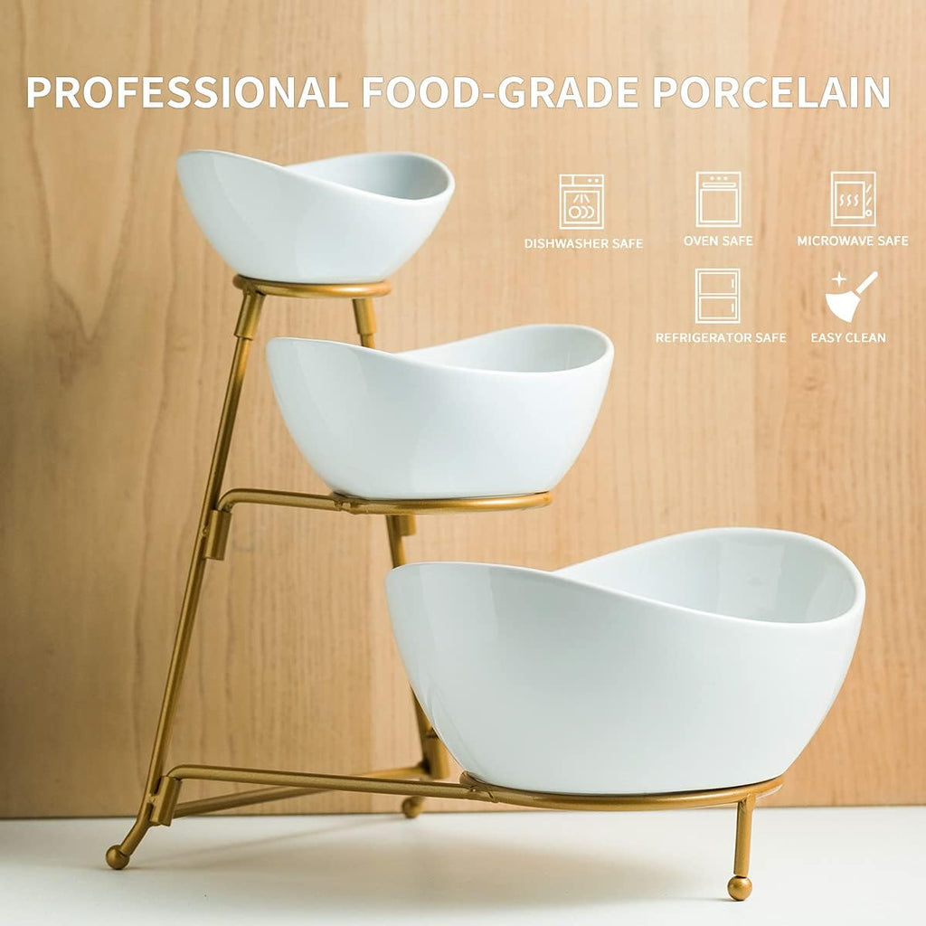 3 Tier Serving Stand, Serving Dishes for Entertaining