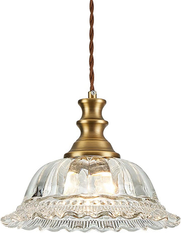 Glass Pendant Lights Modern Pendant Lighting Fixtures Hanging Lamp Brushed Finish Hanging Light Fixture for Kitchen