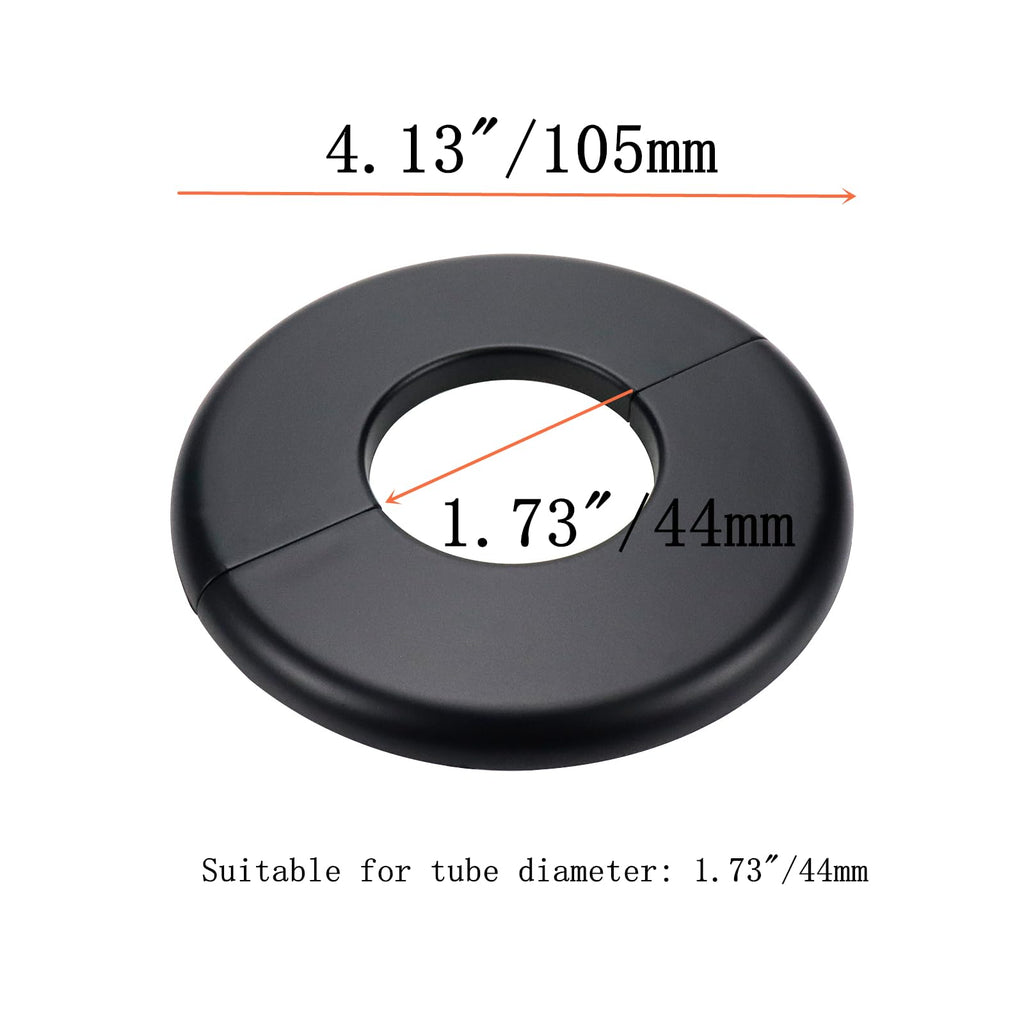 1.73" Wall Split Flange Round Escutcheon Plate Pipe