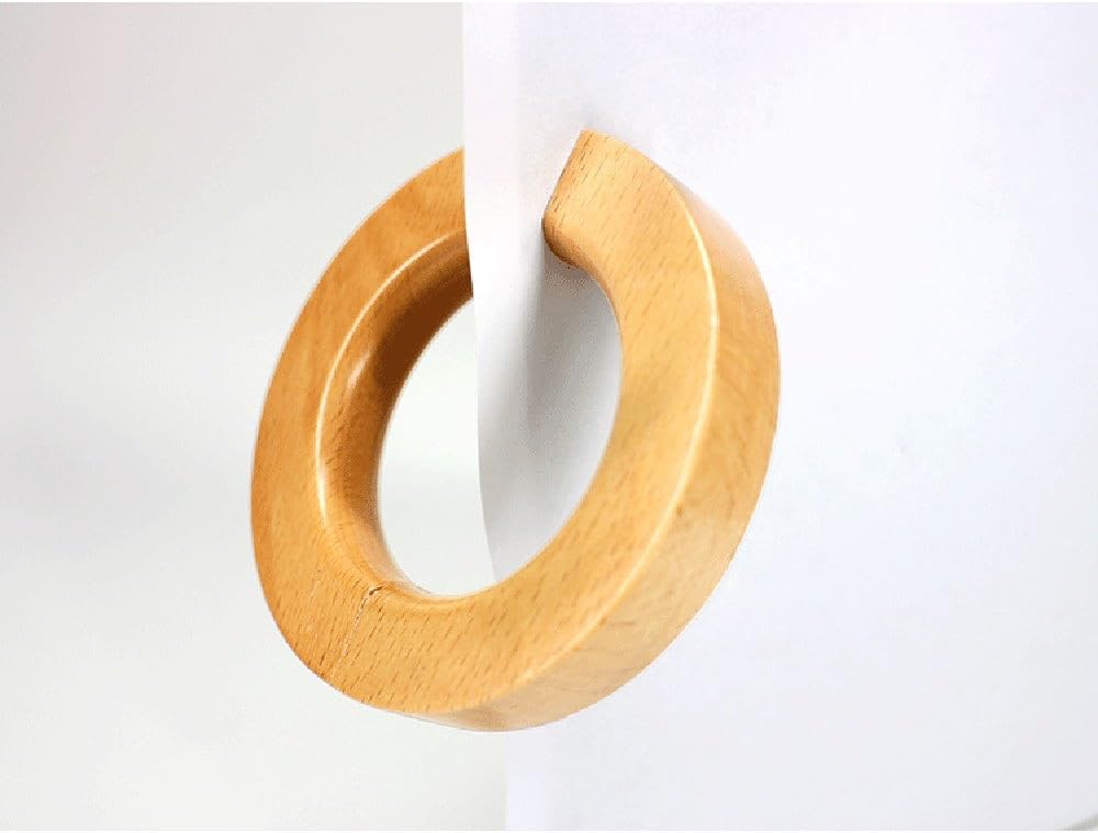 2 Pcs Wooden Curtain Tiebacks Holdbacks European Classic Retro Window Home Office Decorative Drapes Holders Strong
