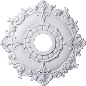 18"OD x 3 1/2"ID x 1 1/2"P Riley Ceiling Medallion (Fits Canopies up to 4 5/8")