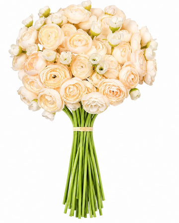 Ranunculus Artificial Flowers 24 Pcs, Fake Peonies Artificial Flowers, Fake Flowers for DIY Bouquet, Centerpieces