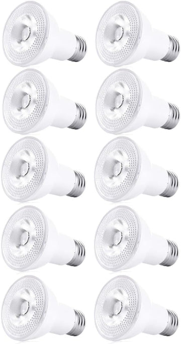 PAR20 LED Bulbs, Dimmable 7W Spot Light Bulbs,50W Halogen Bulb Equivalent, 550 Lumens E26 40 Degree, Indoor Recessed