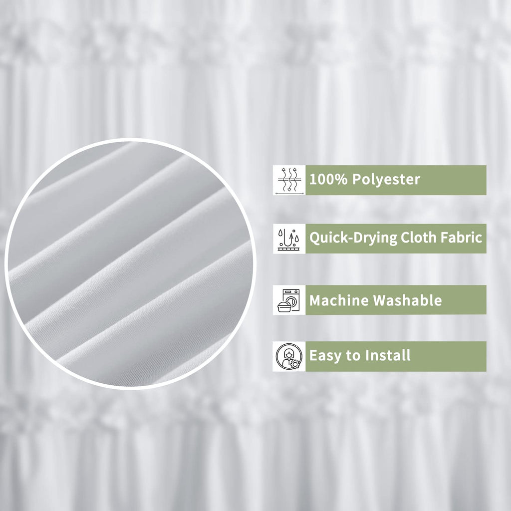 Victorian White Ruffle with 12 Buttonholes