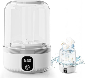 Underwear Washing Machine, Upgrade 1.5L Mini Portable Washing Machine Rechargeable Underwear Washer Deep Cleans Small