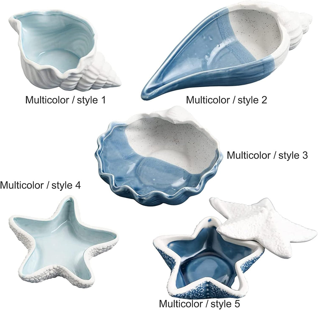 Starfish Ceramic Jewelry Dish Tray, Ring Holder and Trinket Tray for Rings