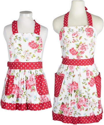 Cooking Aprons with Pockets for Mama and Me, Parent and Child Matching Aprons, Gifts for Thanksgiving, Christmas