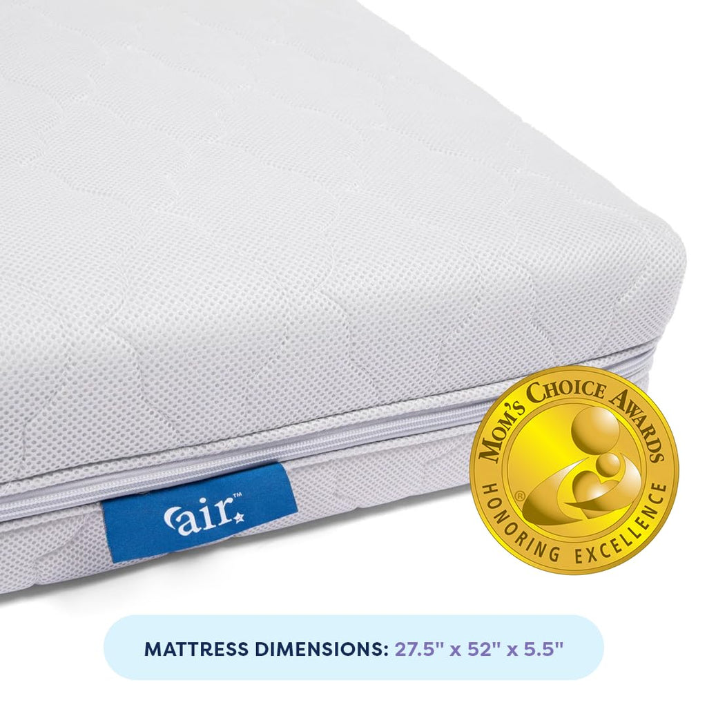 Air Crib Mattress, Dual-Sided Infant and Toddler Mattress | Breathable and Washable with Open Core Design |