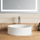 17.7 Inch Round Bathroom Vessel Sink