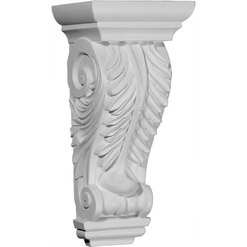 5 3/4-Inch W x 4 3/4-Inch D x 12 3/8-Inch H Odessa Acanthus Leaf Corbel