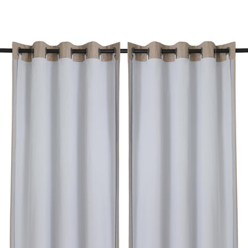 2 Panels 100% Blackout Curtain Liners, Each 50" Wx80 L