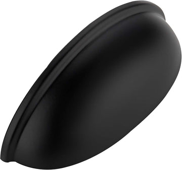 15 Pack 3" Drawer Pulls Flat Black Cabinet Cup Pulls Kitchen Hardware Cabinet Handles Drawer Handles Knobs 3 inch Hole