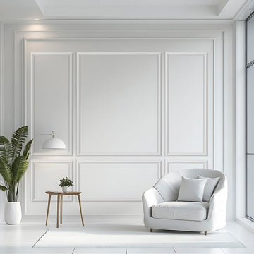 3 Set Peel and Stick Wall Molding Kit,Pre Cut Wainscoting Panels,24x60in