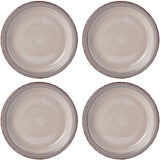 Sadie 16-Piece Cream Dinnerware Set, Service for 4, Durable Stoneware Plates and Bowls with Classic Design
