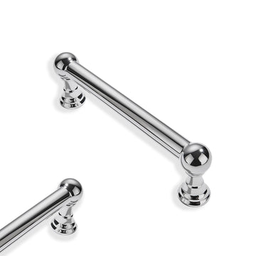 10 Pack 3 Inch Hole Center Polished Chrome Cabinet pulls 100% Solid Heavy Duty Dresser Pulls Cabinet Drawer Pulls