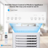 10000 BTU Portable Air Conditioner & Heater Combo with Remote Control, 4-in-1 Room AC Unit with Heat