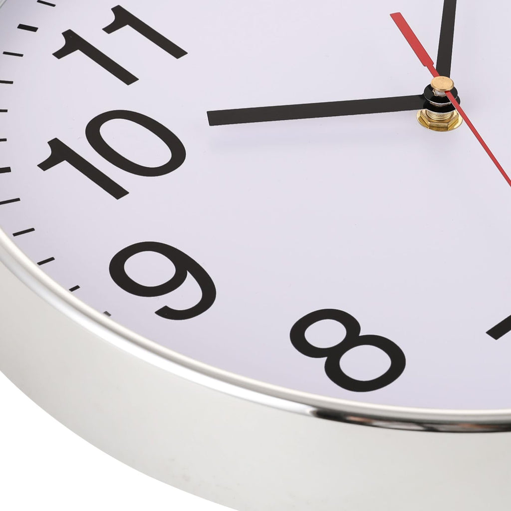 Extra Large Wall Clock - 16" Non Ticking Silent Quartz Black Wall Clocks - Simple Design Wall Clocks Decor, Battery