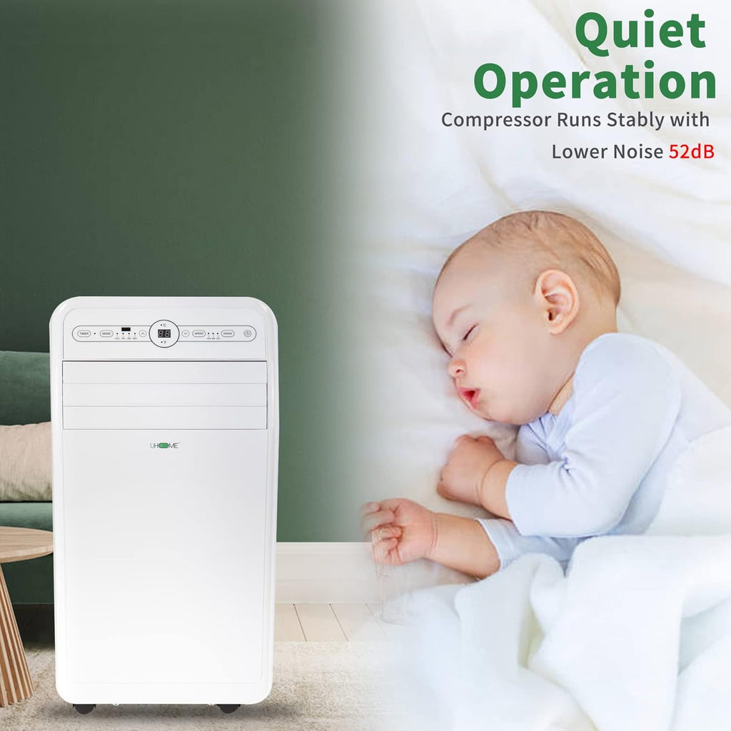 12000 BTU Portable Air Conditioner w/Heater up to 450 Sq. Ft, Ac Heater Combo Window Unit