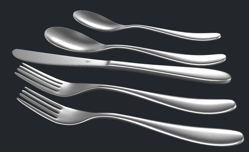 Silverware Set for 8 | 18/10 Stainless Steel Flatware Set | Mirror Finish, Heavy-Duty, Dishwasher Safe
