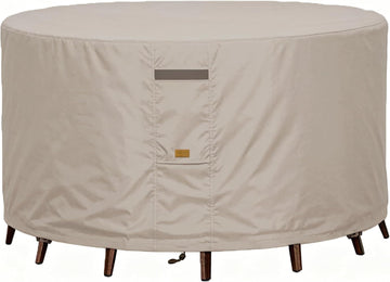 Round Patio Table Cover Outdoor Furniture Waterproof 76" Dia