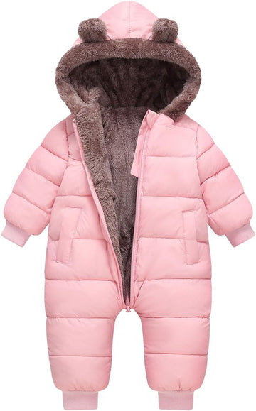 Toddler Snow Suit Baby Snowsuit Infant Winter Puffer Clohtes Hoodie