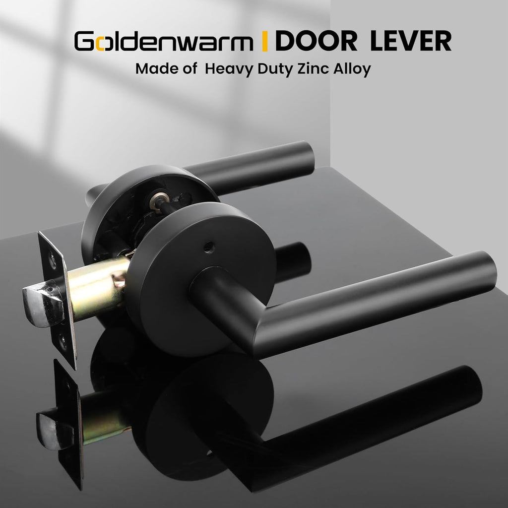 Black Door Handles Interior, Privacy Matte Black Interior Door Handles - Door Lever