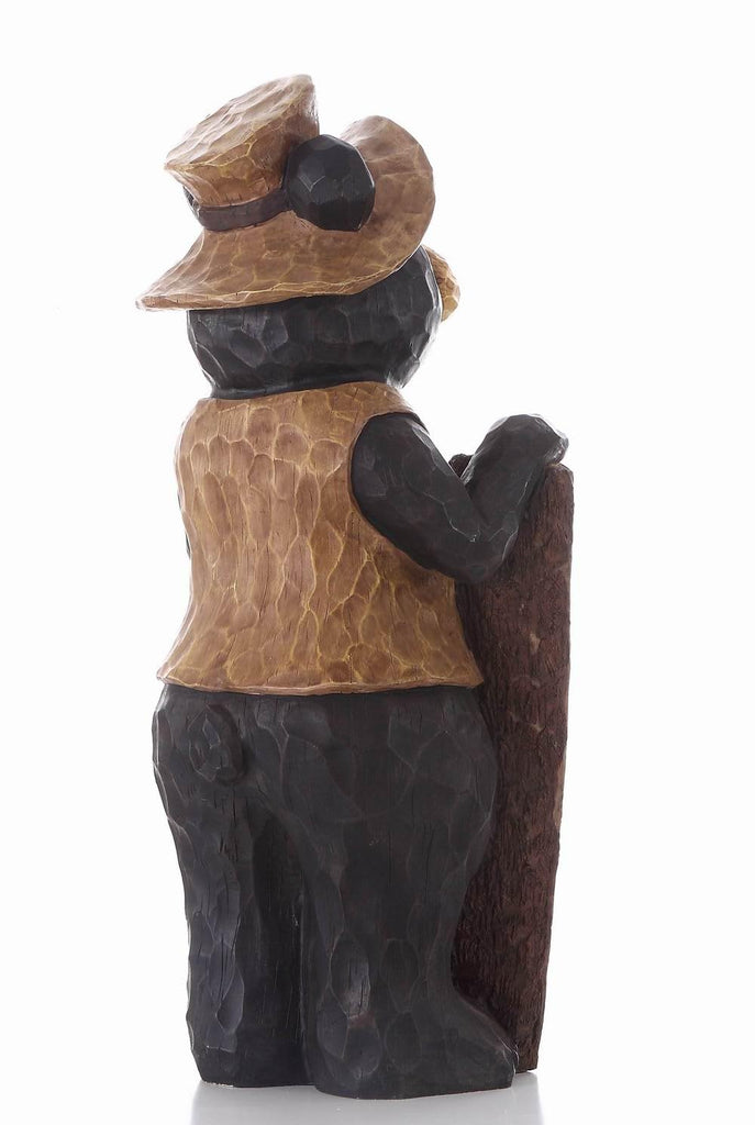 Bear Standing with Welcome Sign Statue
