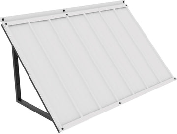 49"×24" Fixed Metal Awning, Window Door Awning, Stable Steel Frame | Outdoor Sunshade Canopy, All-Weather Protection