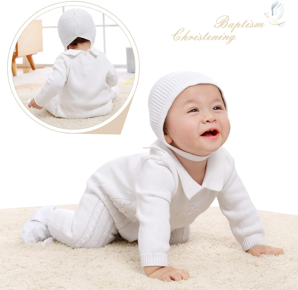 2 Pc Knit - Boy Clothes,Baptism Christening Outfits
