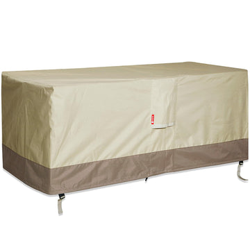 Fire Pit Cover Rectangular 48" Lx28 Wx25 H, Waterproof 600D Fabric