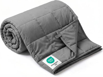 Weighted Blanket for Adults (5 lbs, 41" x 60", Throw Size) Breathable Heavy Throw Blanket for 40-80 lbs, Soft Thick