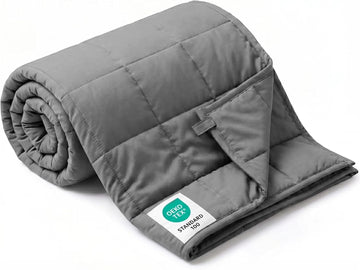 Weighted Blanket for Adults (5 lbs, 41" x 60", Throw Size) Breathable Heavy Throw Blanket for 40-80 lbs, Soft Thick