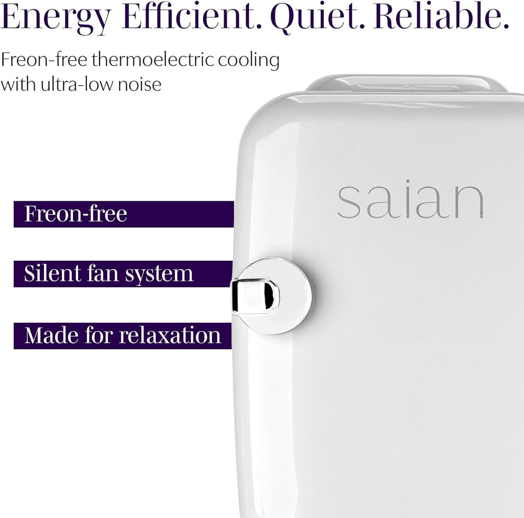 Esty Fridge for Skincare Products - Compact 4L Portable Mini Fridge with Quiet Dual Cooling and Warming for Beauty