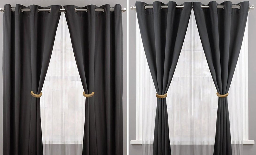 2 Pcs Wooden Curtain Tiebacks Holdbacks European Classic Retro Window Home Office Decorative Drapes Holders Strong
