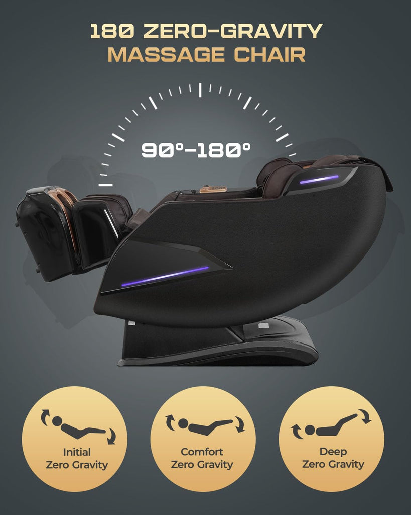 4D Massage Chairs Full Body,Zero Gravity SL-Track Shiatsu Massage Chair Recliner,Core Heating,20 Massage