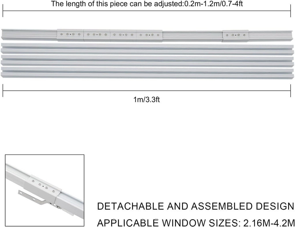 Motorised Curtain Rail, Automatic Curtain Track, Ceiling Curtain Track, Motorized Curtain Rods with Remote Control