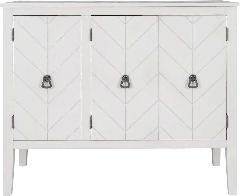 Modern Elegant Accent Buffet Sideboard Storage Cabinet with 2 Doors, Solid Wood Storage Chest Side Cabinet Sofa Table