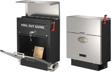 Stainless Steel Mailbox for Walls, Heavy Duty Wall Mounted Mailbox with Newspaper Holder