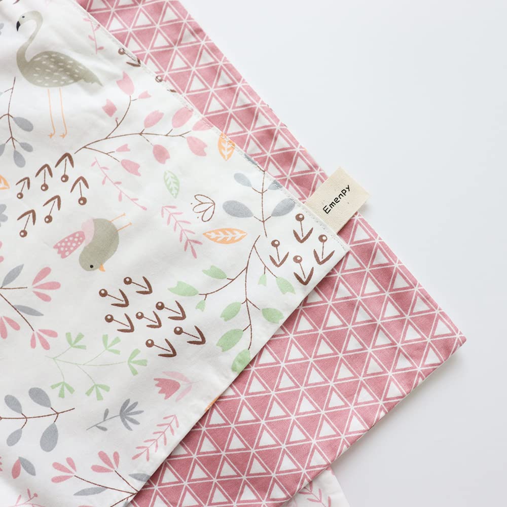3Pcs Cotton Crib Bedding Set Duvet Cover Fitted Sheet Pillowcase